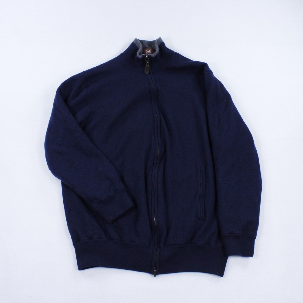 Hickey Freeman Cardigan Jacket - 100% Merino Wool - Men's - (Size L)